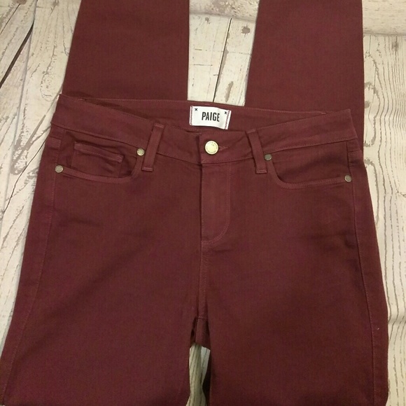 PAIGE Denim - 💰SOLD💰Paige Burgundy Wine Verdugo Ultra Skinny